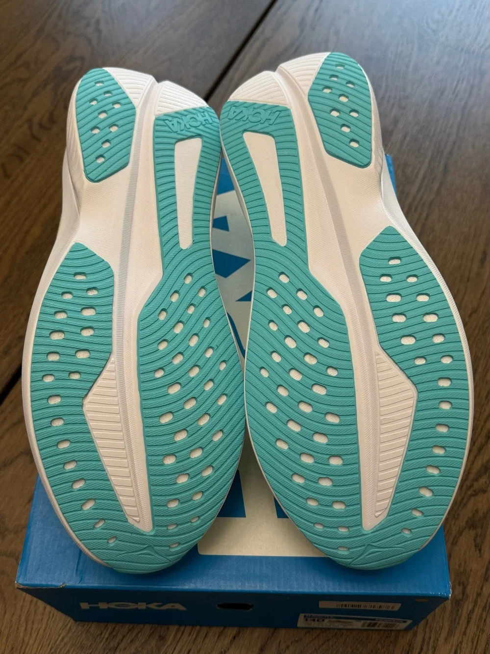 HOKA Mach 6 Yuzu/Cielo Blue Running Shoes Men's Size 14D NIB New in Box